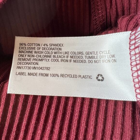 Wild Fable Women's Red Ribbed Long Sleeve Bodycon Dress- Size XS - NWT - Picture 6 of 8